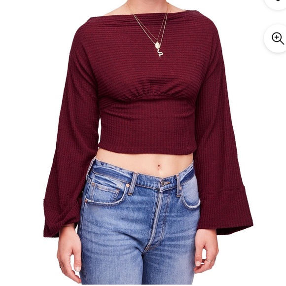 We The Free Tops - Crazy On You Thermal Top
FREE PEOPLE, Size Medium, Burgundy